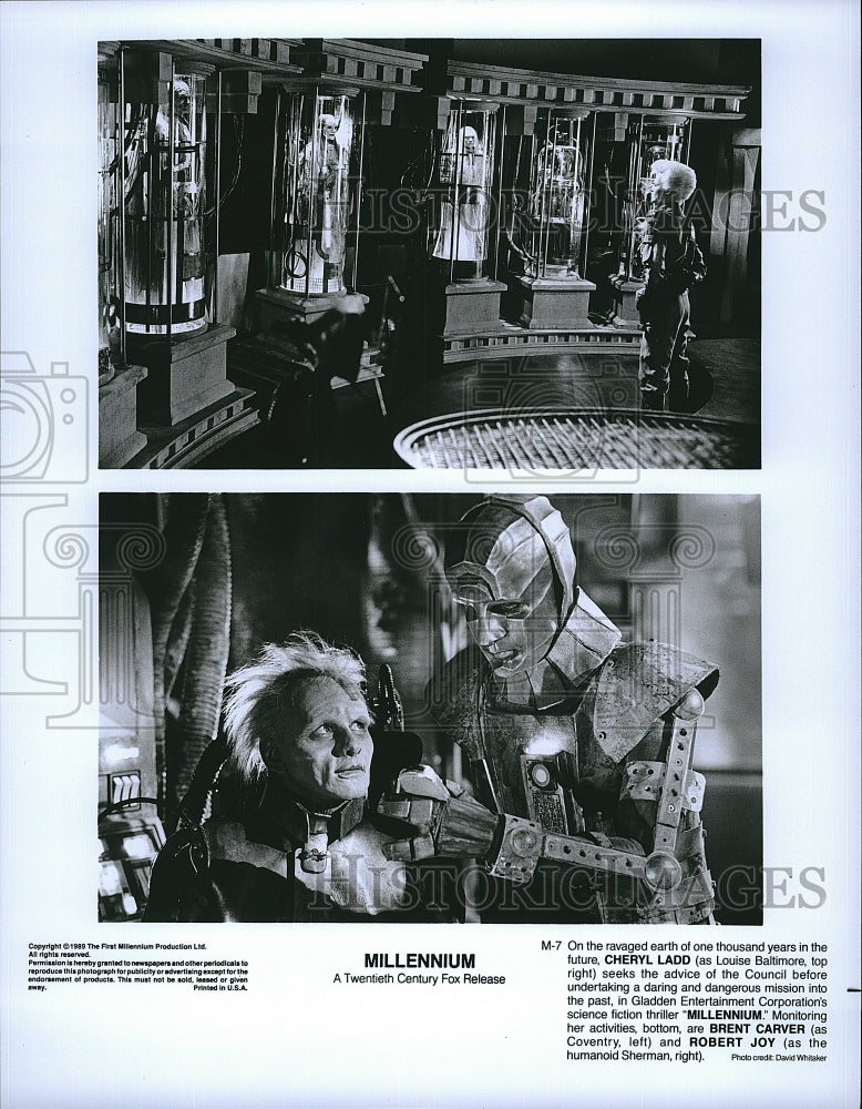 1989 Press Photo Actor Kris Kristofferson &amp; Cheryl Ladd in &quot;Millennium&quot;- Historic Images