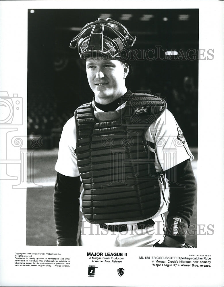 1994 Press Photo Actor Eric Bruskotter in &quot;Major League II&quot;- Historic Images