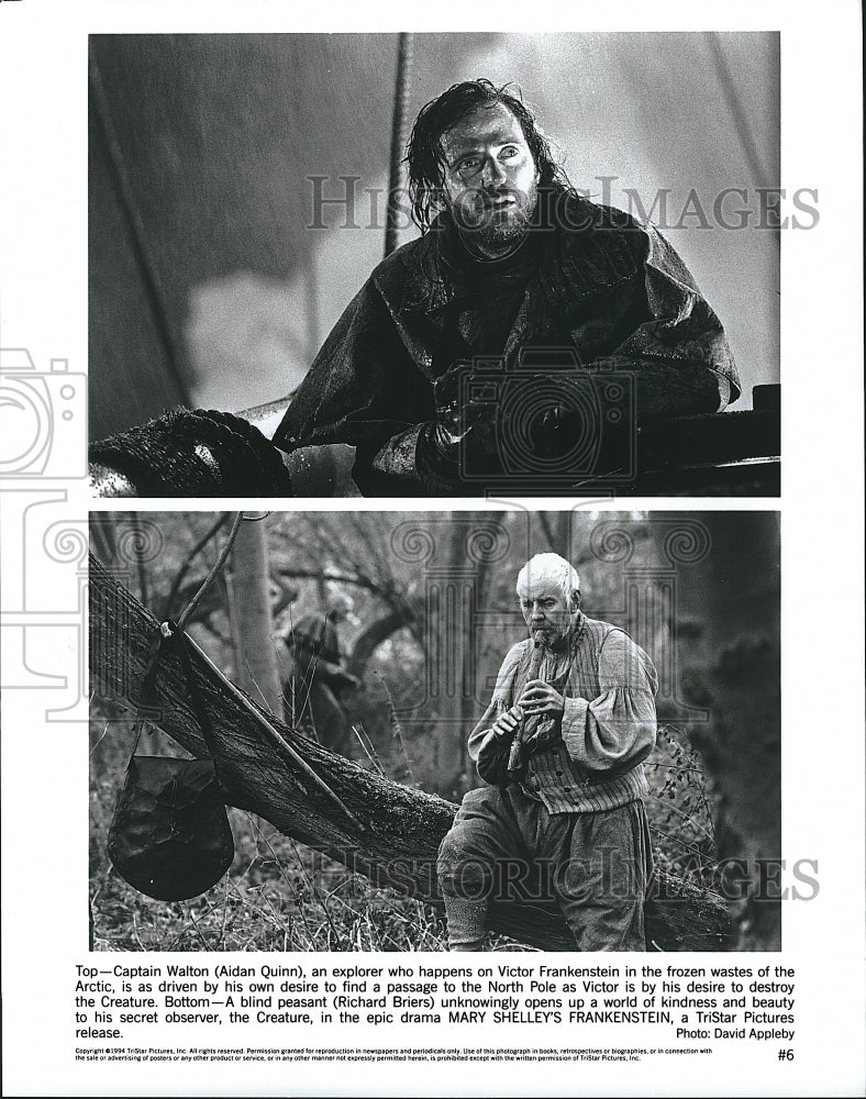 1994 Press Photo  Aidan Quinn Richard Briers Mary Shelley&#39;s Frankenstein- Historic Images