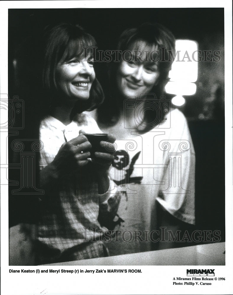 1996 Press Photo Diane Keaton Meryl Streep Marvin&#39;s Room - Historic Images