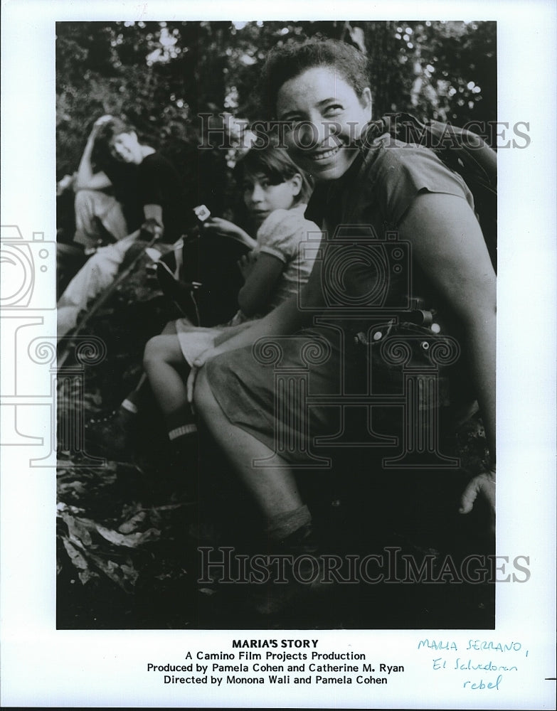 Press Photo Maria Serrano El Savadoran Rebel Maria's Story Movie Film- Historic Images