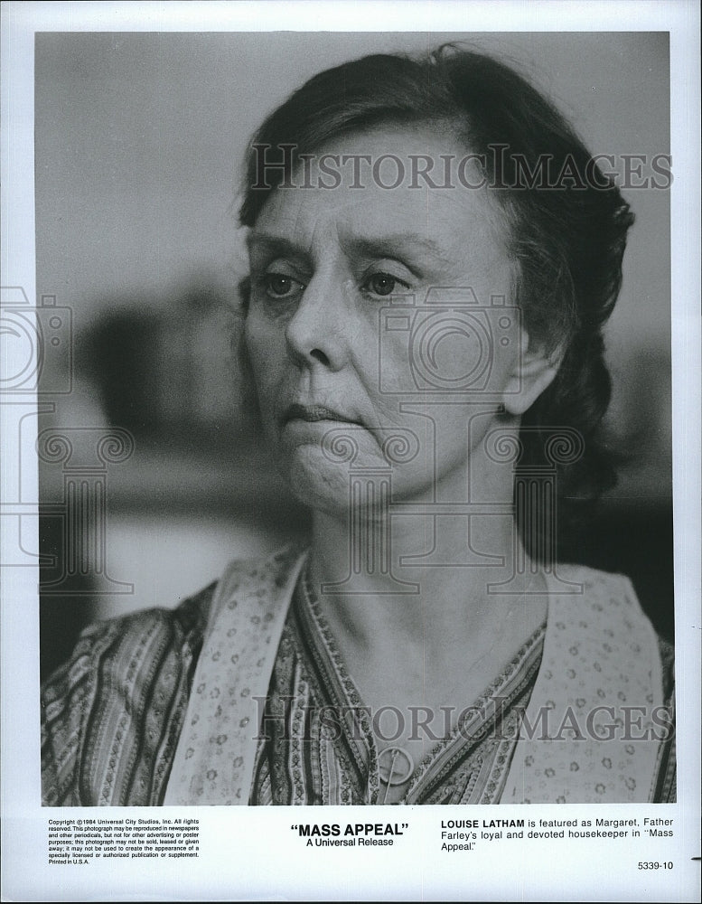 1984 Press Photo Mass Appeal Louise Latham Actress- Historic Images