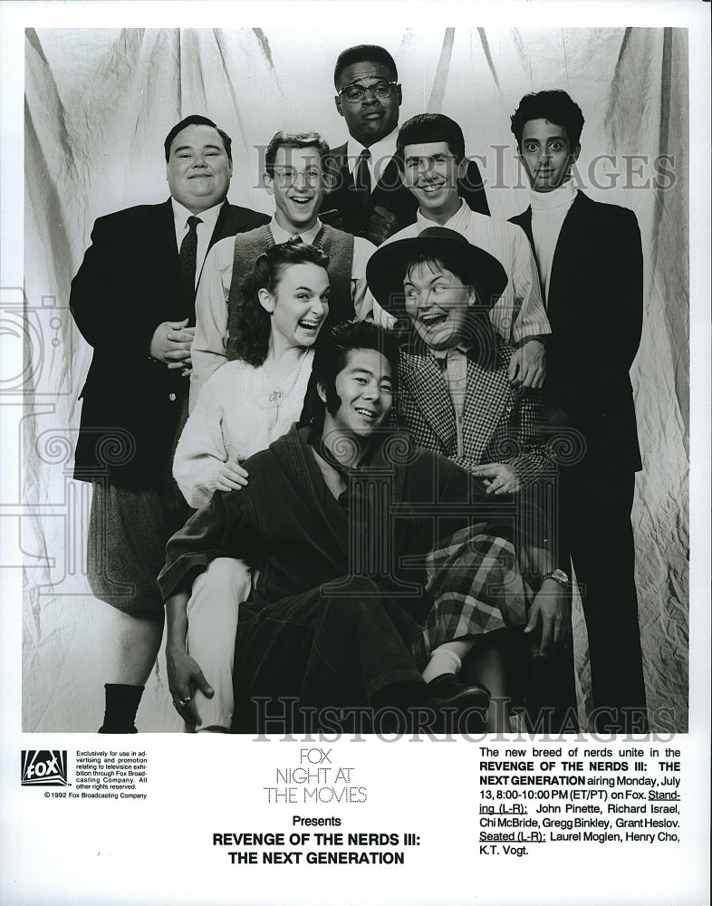 1992 Press Photo Cast Of Film &quot;Revenge Of The Nerds III&quot;- Historic Images