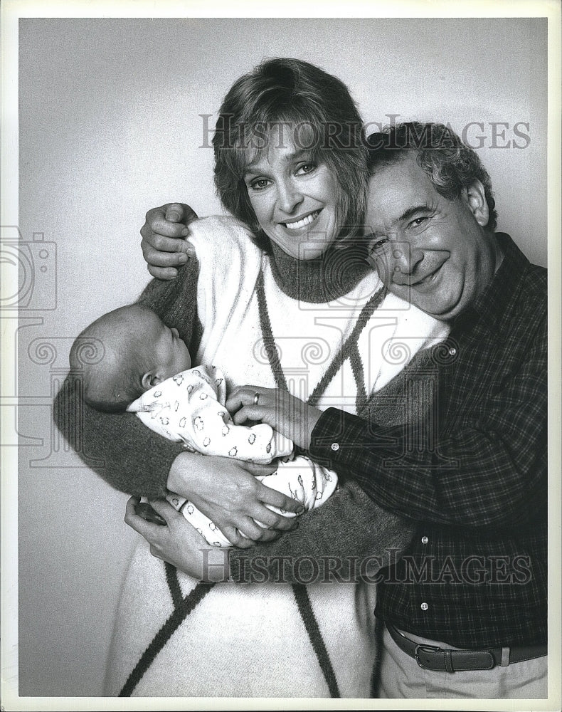 Press Photo Jill Eikenberry and Michael Tucker in NBC-TV&#39;s &quot;L.A. Law&quot;.- Historic Images