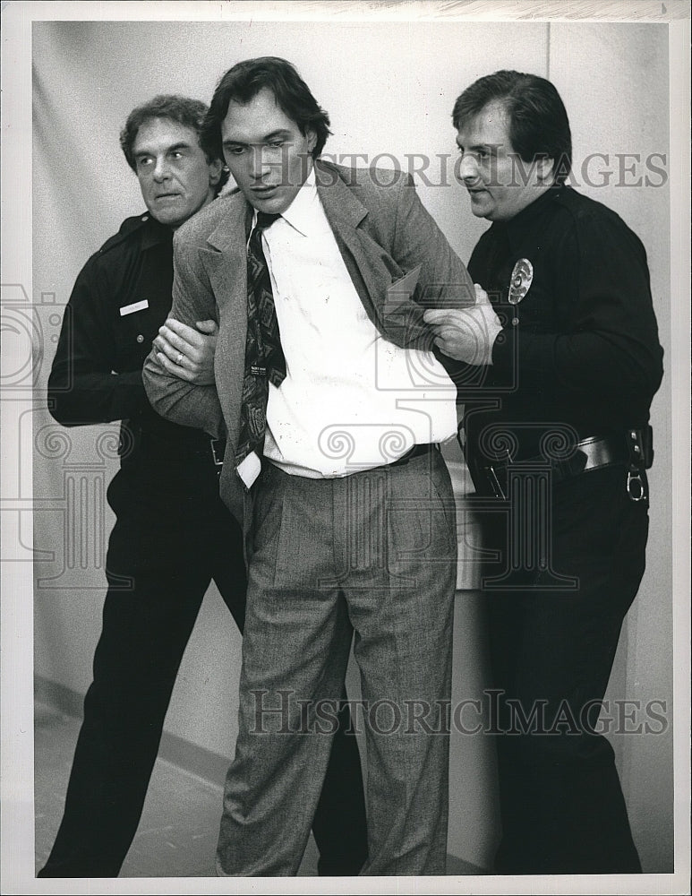 1989 Press Photo Jimmy Smits American Actor L.A. Law Drama TV Series Show- Historic Images