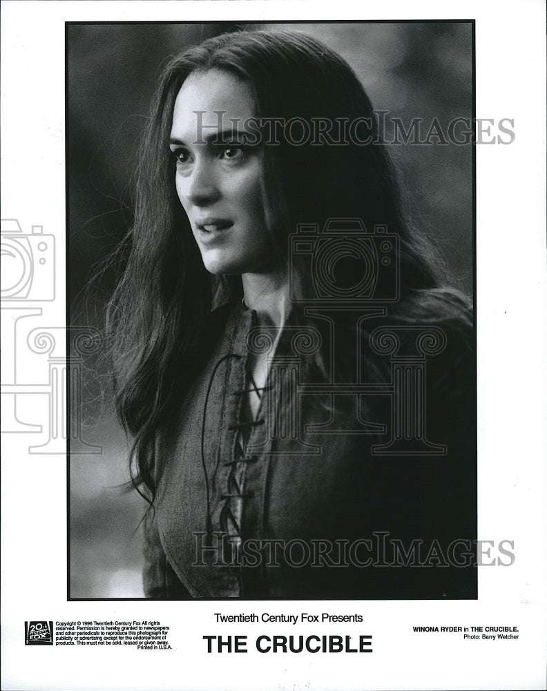 1998 Press Photo Winona Ryder American Actress The Crucible Thriller Film Movie- Historic Images