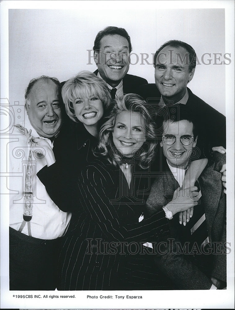 1995 Press Photo Pat Corley Faith Ford Charles Kimbrough Candice Bergen Murphy- Historic Images