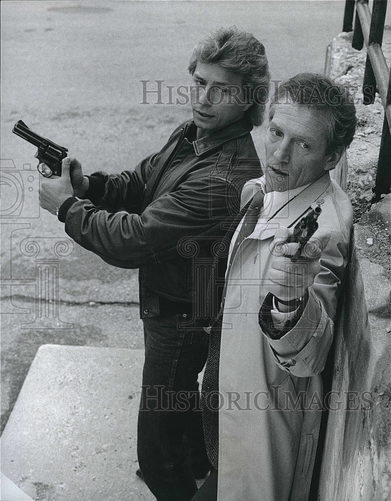 1987 Press Photo Night Heat Jeff Wincott Scott Hylands- Historic Images