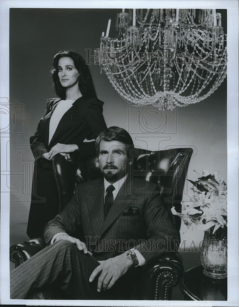 1989 Press Photo James Brolin Actor Connie Sellecca Arthur Hailey&#39;s Hotel- Historic Images