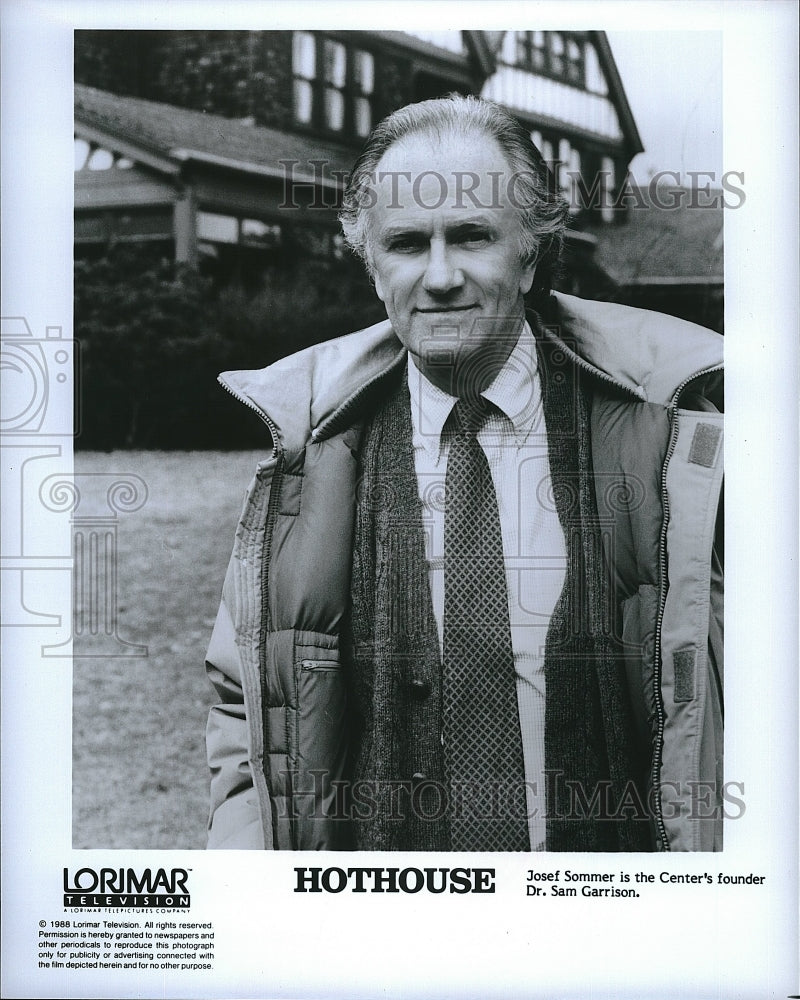 1988 Press Photo Josef Sommer American Actor Hothouse Television TV Show Series- Historic Images