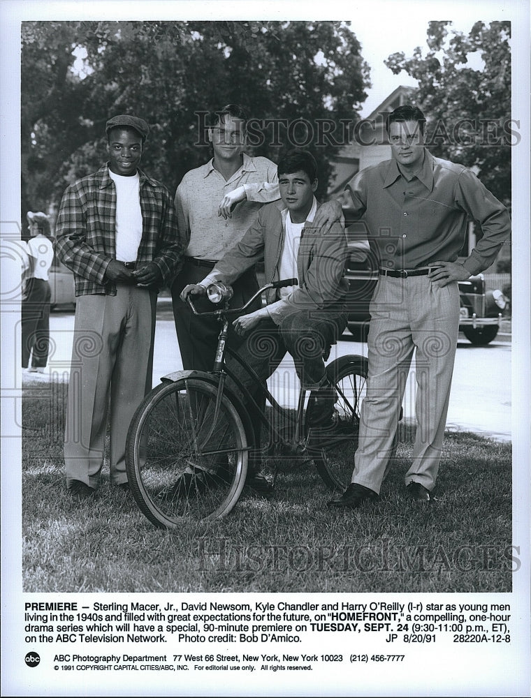 1991 Press Photo S. Macer, Jr., D. Newsom, K. Chandler, and H. O&#39;Reilly.- Historic Images