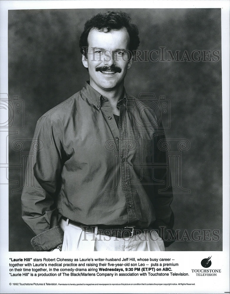 1992 Press Photo Robert Clohessy on &quot;Laurie Hill&quot;- Historic Images