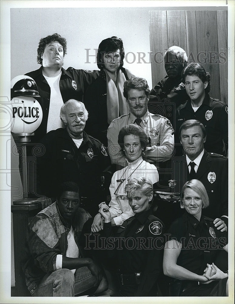 1985 Press Photo The Cast of &quot;The Last Precinct&quot;- Historic Images