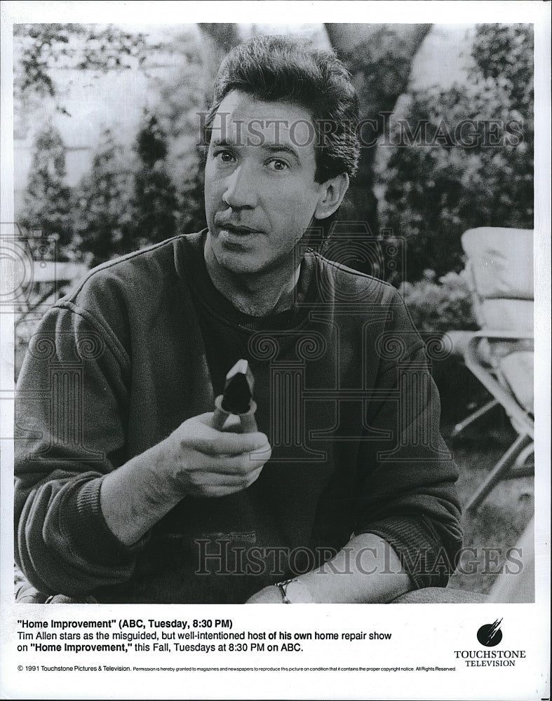 1991 Press Photo Tim Allen "Home Improvement"- Historic Images