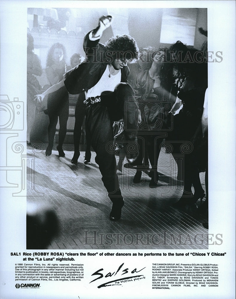 1988 Press Photo Robby Rosa Dances In &quot;Salsa&quot;- Historic Images