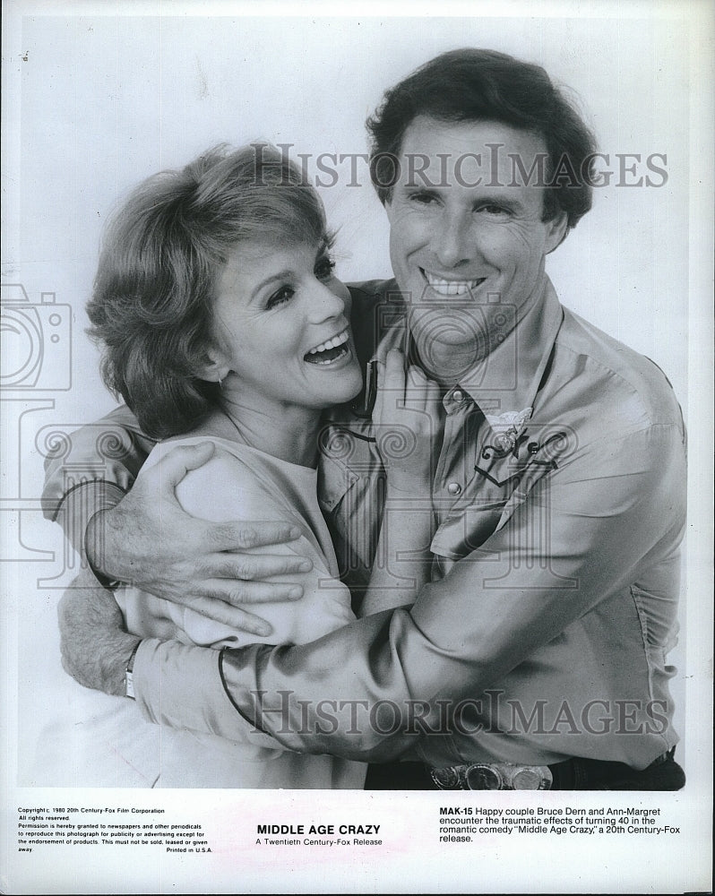 1980 Press Photo Actor Bruce Dern and Ann-Margaret in &quot;Middle Age Crazy&quot;- Historic Images