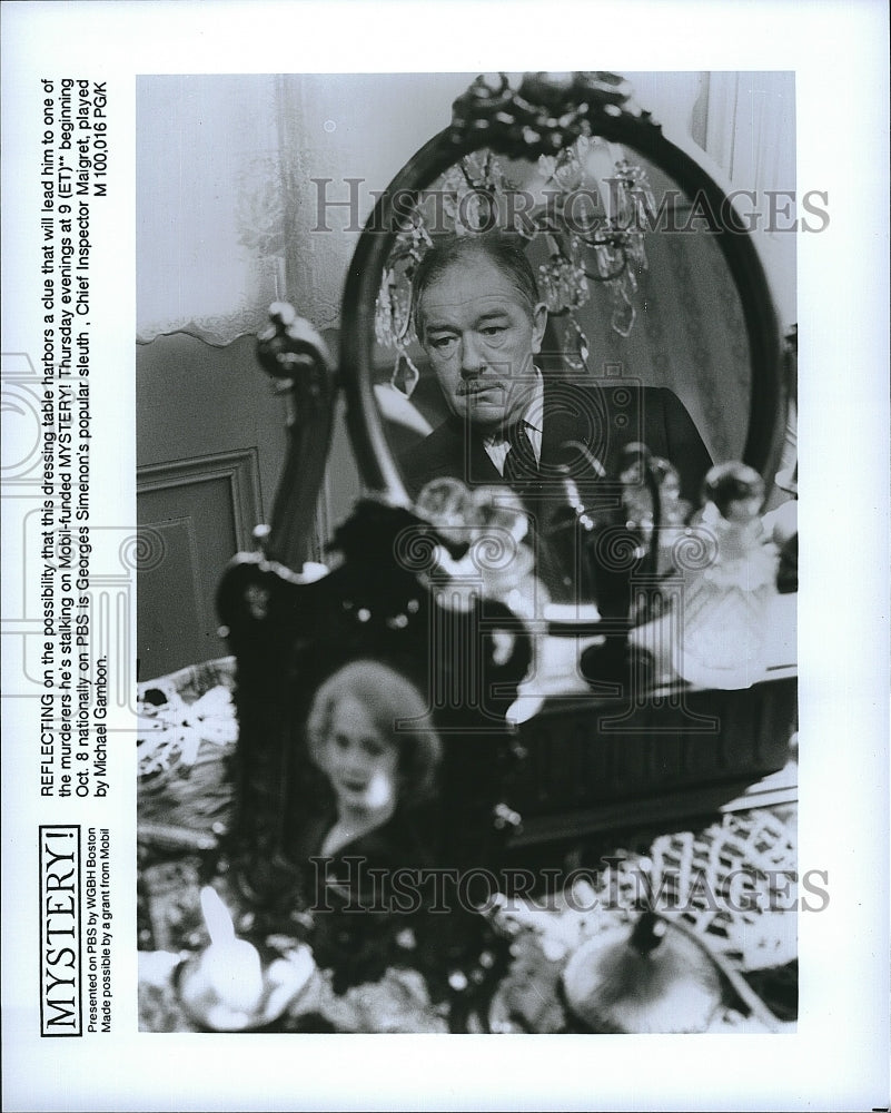 1992 Press Photo Actor Michael Gambon in &quot;Maigret II&quot;- Historic Images