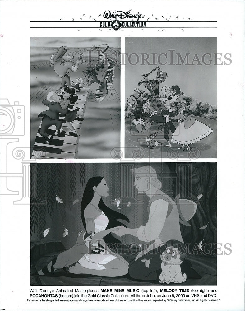 2006 Press Photo Scenes from &quot;Make Mine Music&quot; &quot;Melody Time&quot; &amp; &quot;Pocahontas&quot;- Historic Images