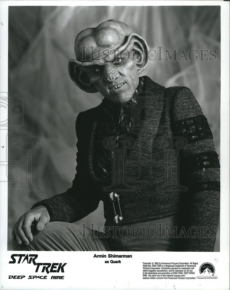 1992 Press Photo Armin Shimerman &quot;Star Trek - The Next Generation&quot;- Historic Images