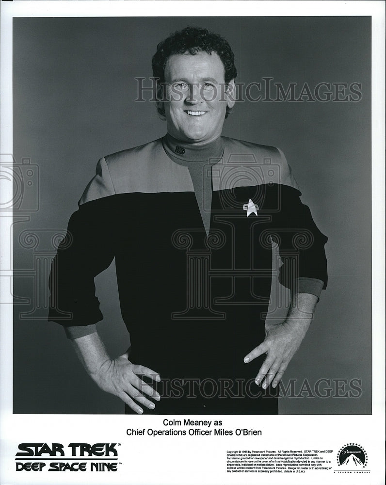 1995 Press Photo Actor Colm Meaney in &quot;Star Trek Deep Space Nine&quot;- Historic Images