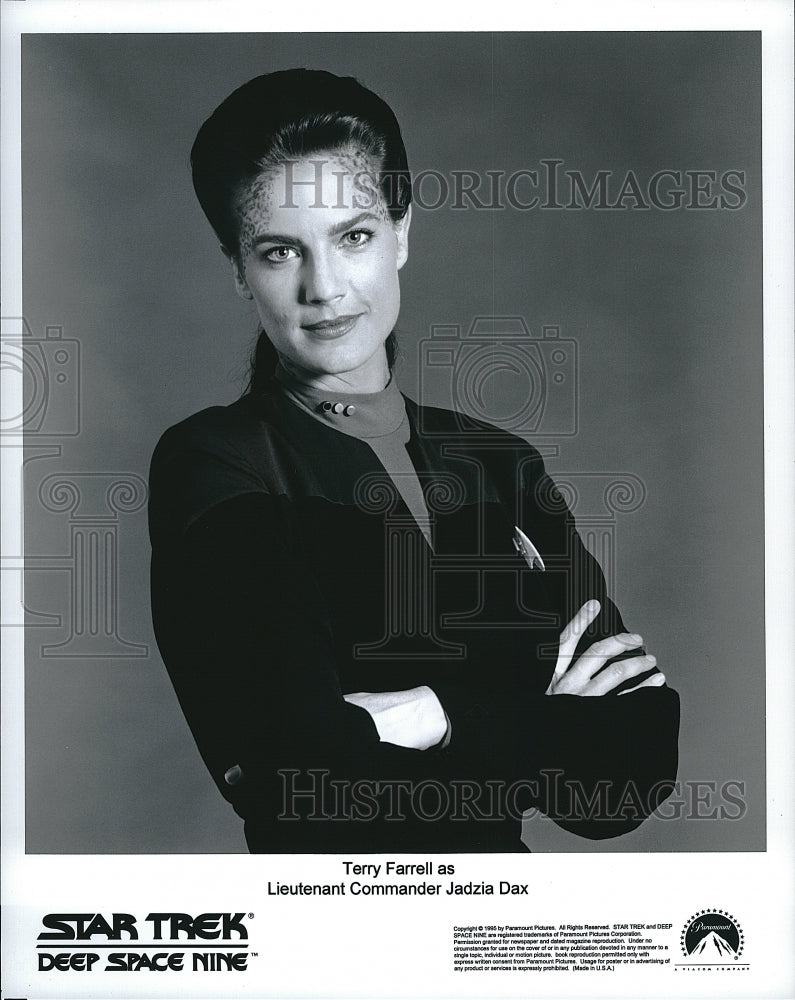 1995 Press Photo Terry Farrell &quot;Star Trek - Deep Space Nine&quot;- Historic Images