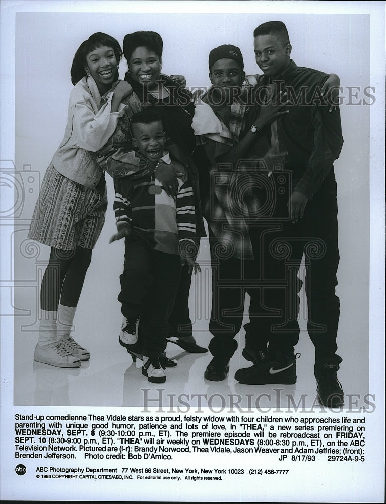 1993 Press Photo B. Norwood, T. Vidale, J. Weaver, A. Jeffries &quot;Thea&quot;- Historic Images