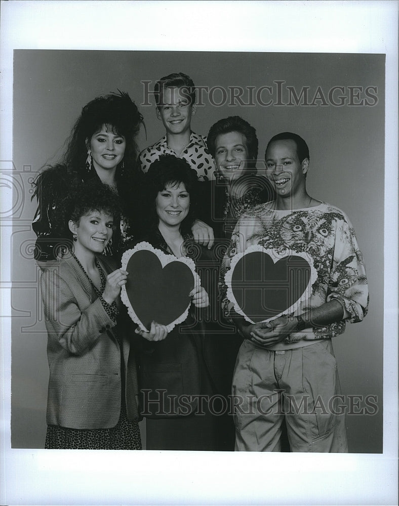 1988 Press Photo M. Burrell, J. Leeves, P. Walker, Diana Canova &quot;Throb&quot;- Historic Images