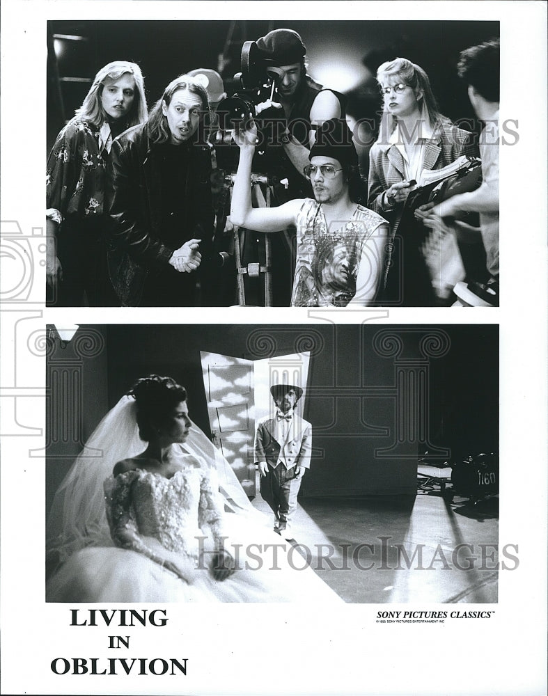 1995 Press Photo D. Von Zerneck, S. Buscemi, D. Mulroney &quot;Living in Oblivion&quot;- Historic Images