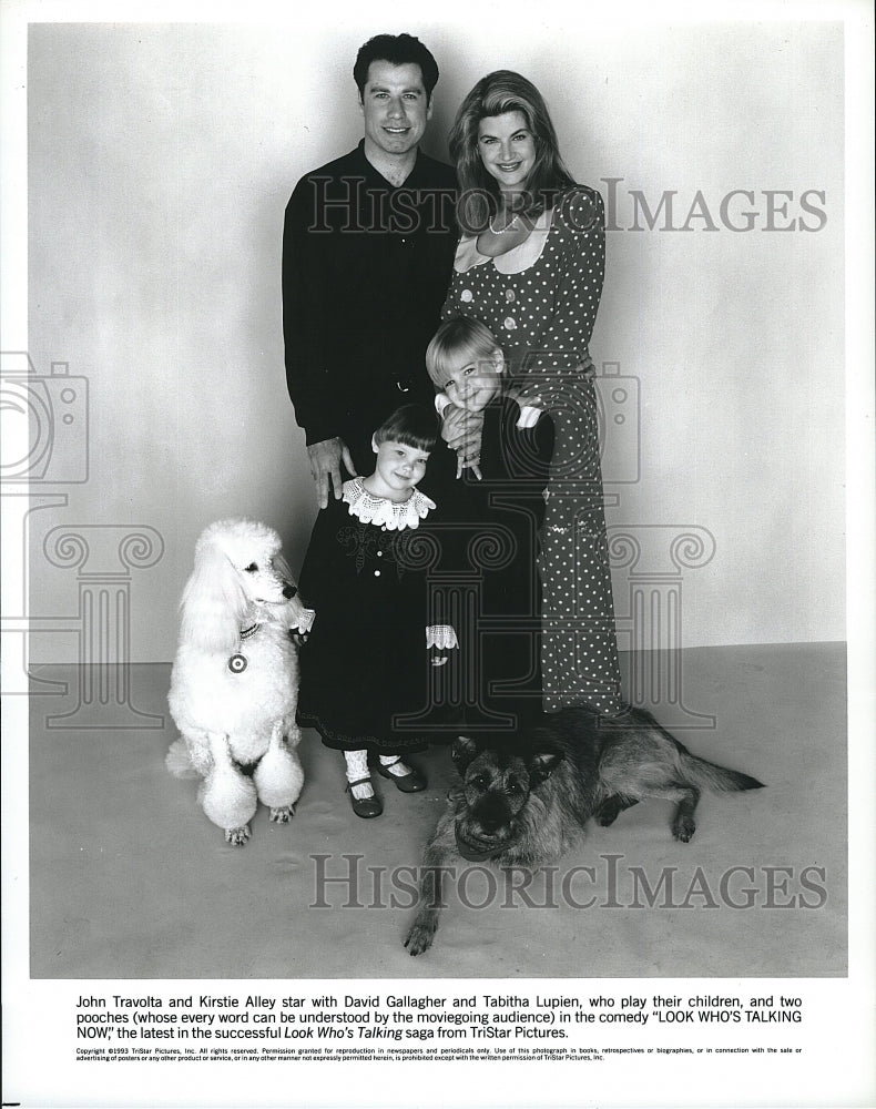 1993 Press Photo John Travolta, Kirstie Alley &quot;Look Who&#39;s Talking Now&quot;- Historic Images