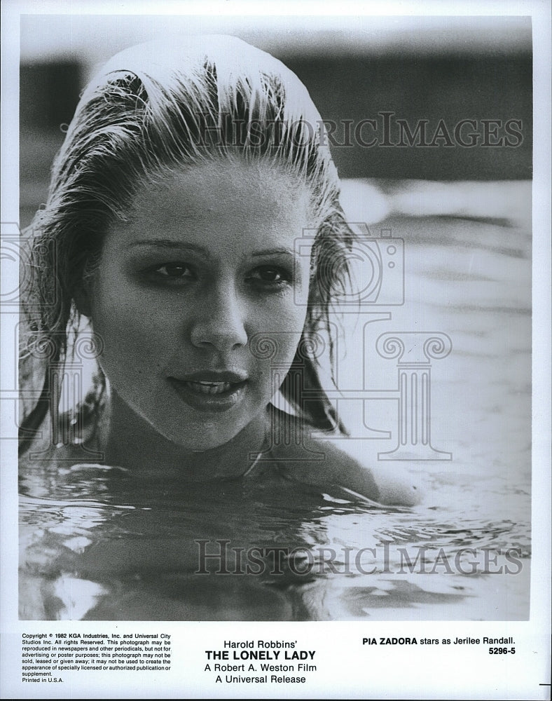 1982 Press Photo Pia Zadora as Jerilee Randall in &quot;The Lonely Lady&quot;- Historic Images