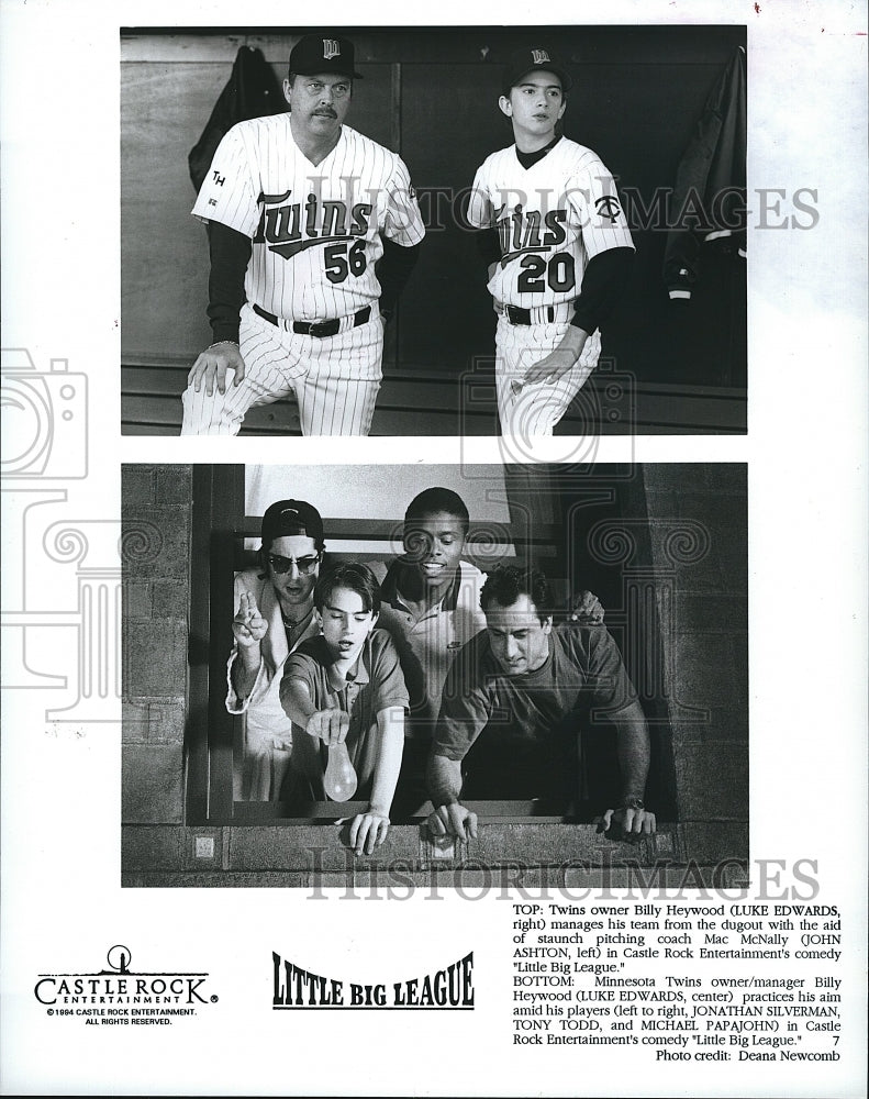 1994 Press Photo Luke Edwards Little Big league movie Actors John Ashton - Historic Images