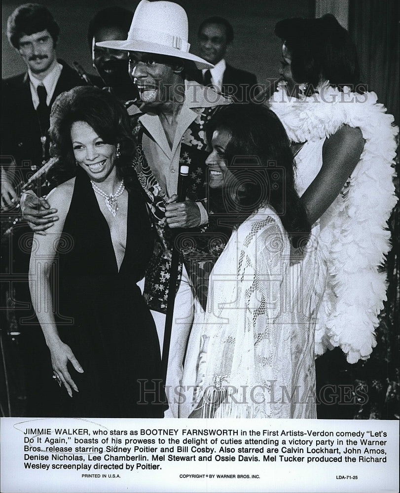 Press Photo Jimmie Walker Let&#39;s Do It Again Sidney Poitier Bill Cosby- Historic Images