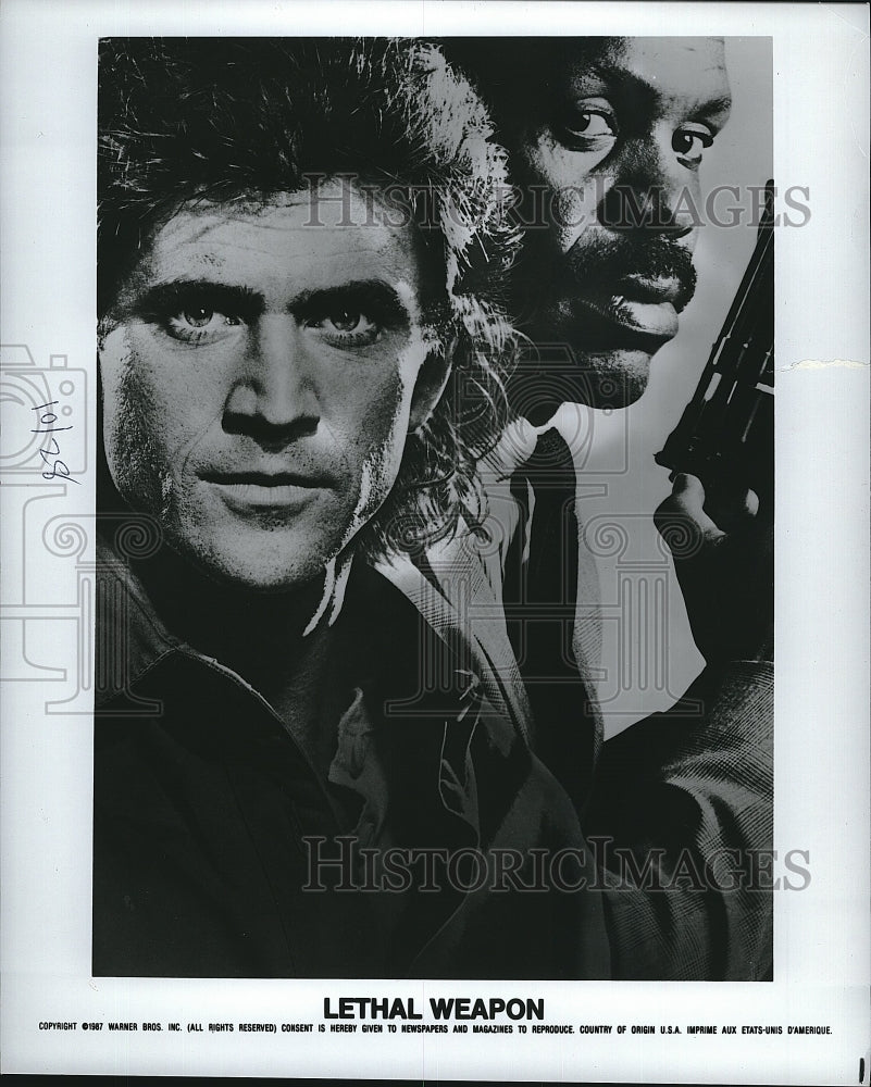 1987 Press Photo Lethal Weapon Actors Movie Stars- Historic Images