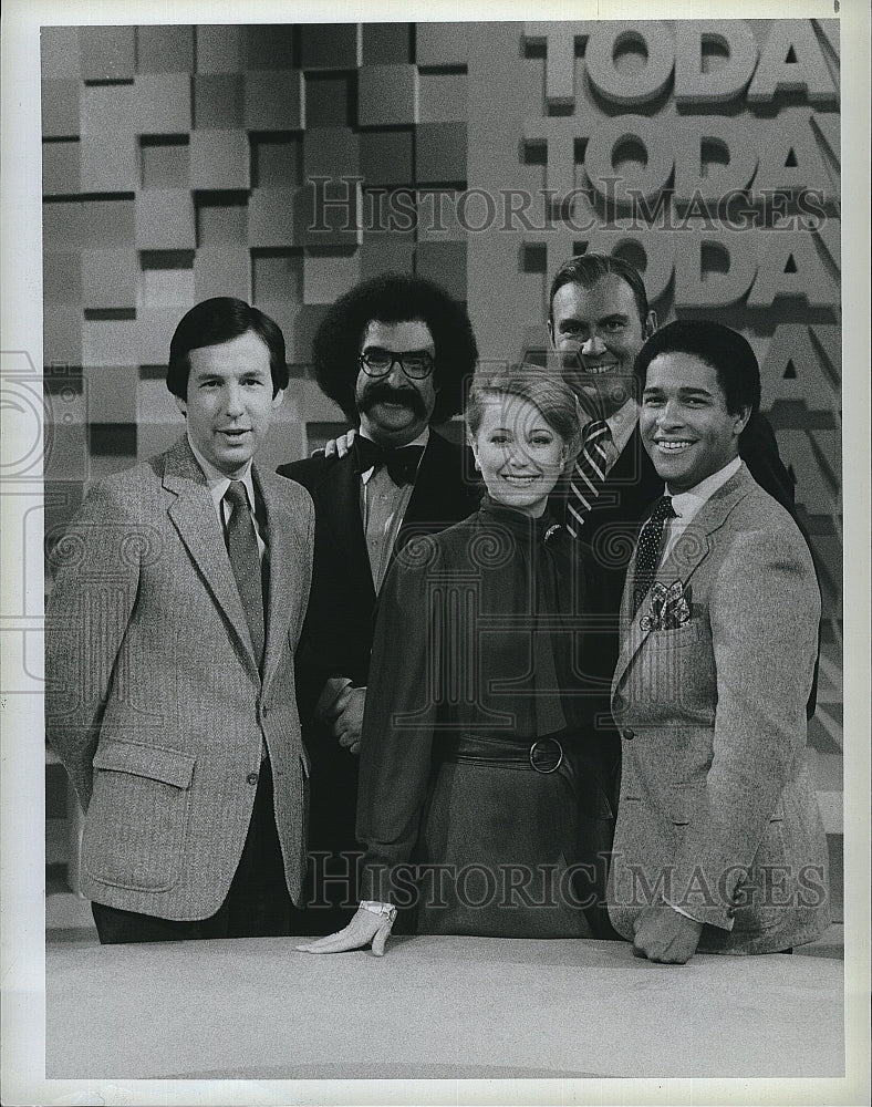 1981 Press Photo &quot;Today&quot; Shalit, Scott,Jane Pauley, Wallace, Bryan Gumbel- Historic Images