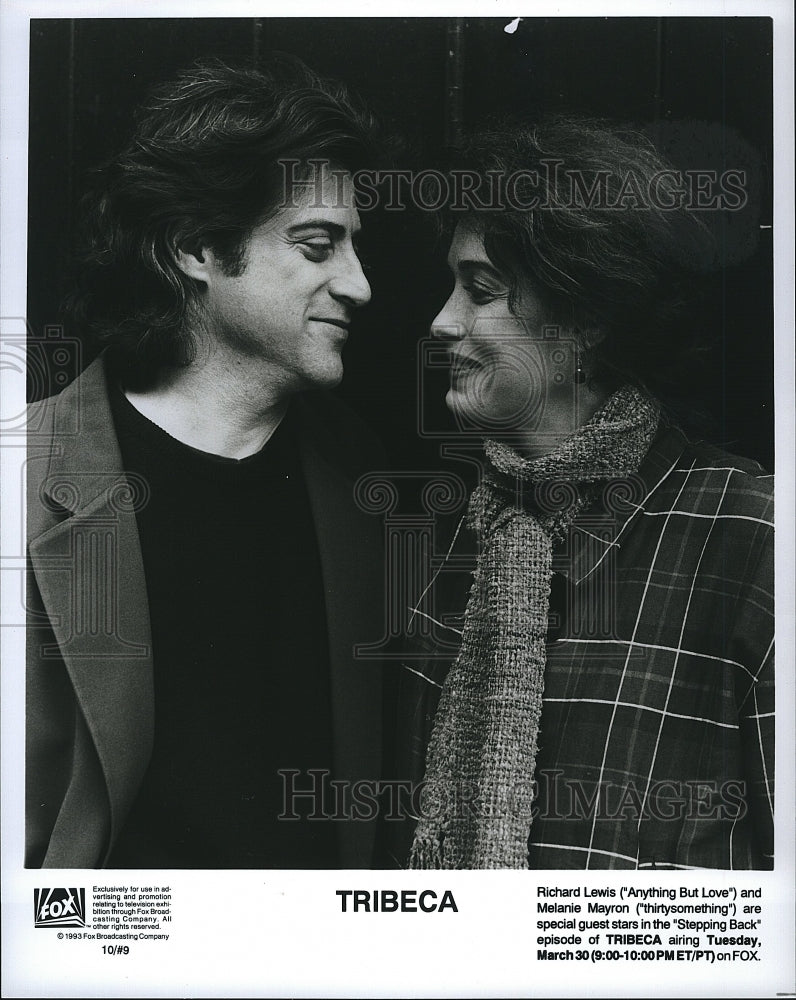 1992 Press Photo  "Tribeca" Richard Lewis & Melanie Mayron- Historic Images