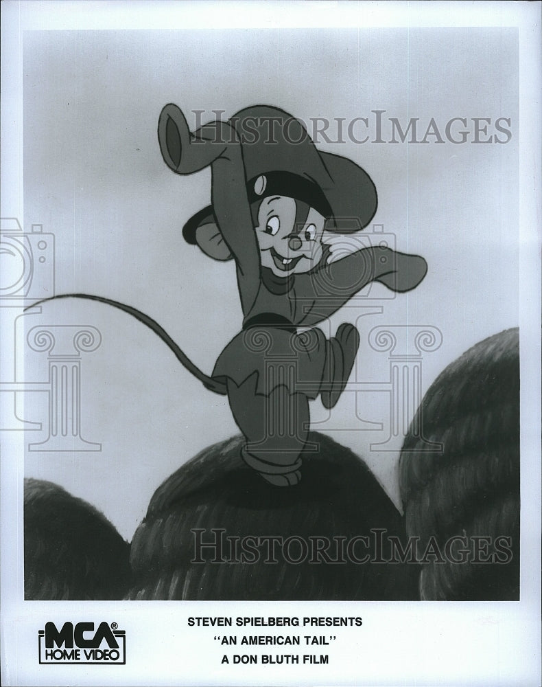 Press Photo scene from Spielberg animated film "An American Tail"- Historic Images