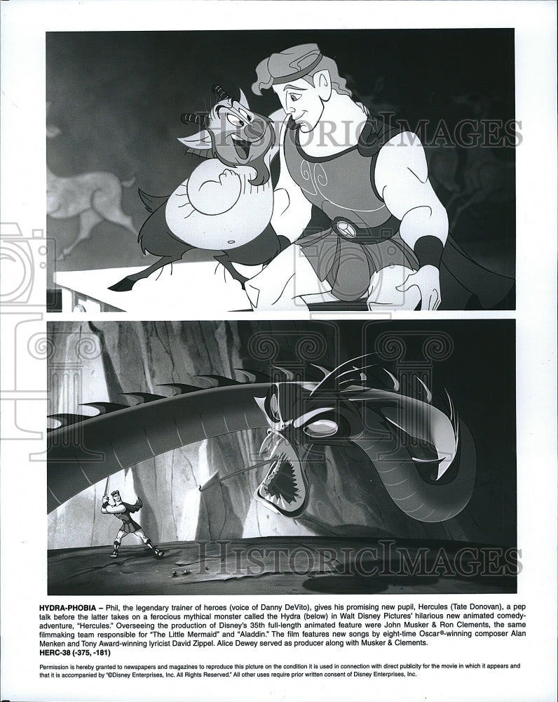 1997 Press Photo  &quot;Hercules &quot; from Walt Disney- Historic Images