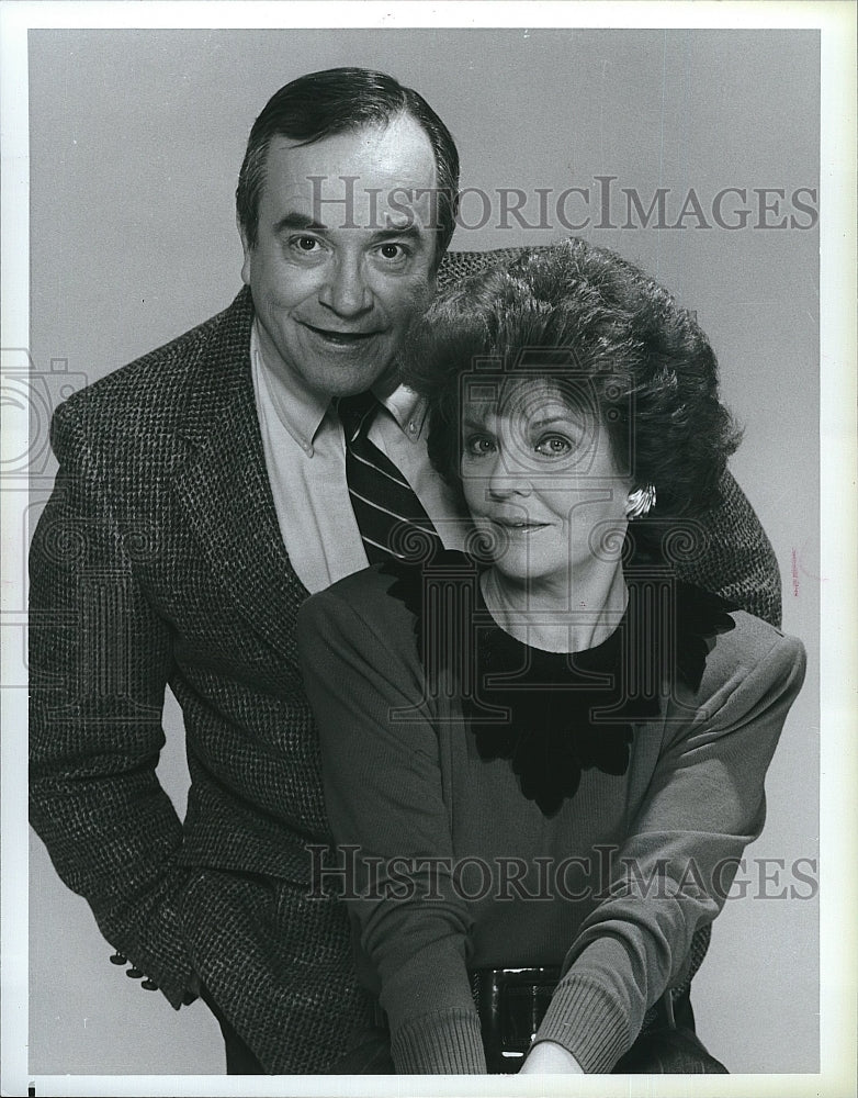 1987 Press Photo David Doyle Marjorie Lord Sweet Surrender- Historic Images