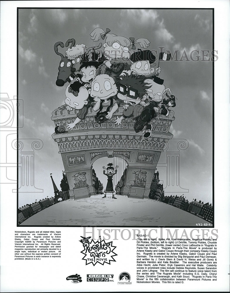 2000 Press Photo &quot;Rugrats In Paris- The Movie&quot; animated film- Historic Images