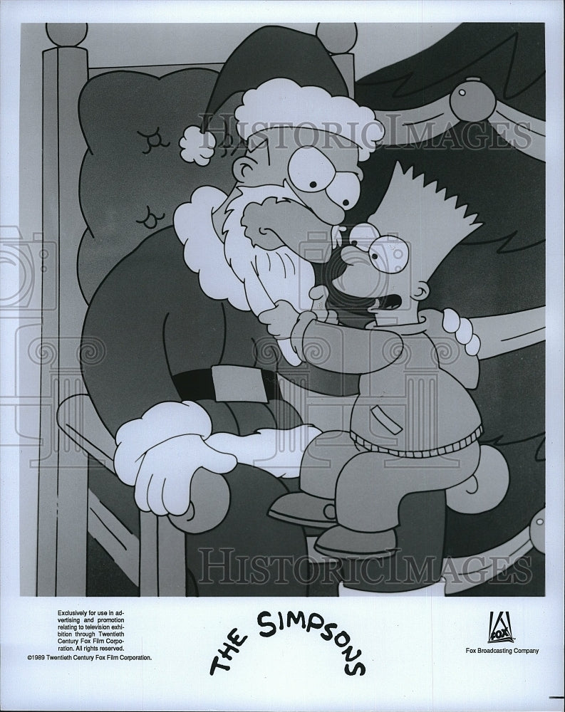 1989 Press Photo &quot;The Simpsons&quot; animation from Fox- Historic Images