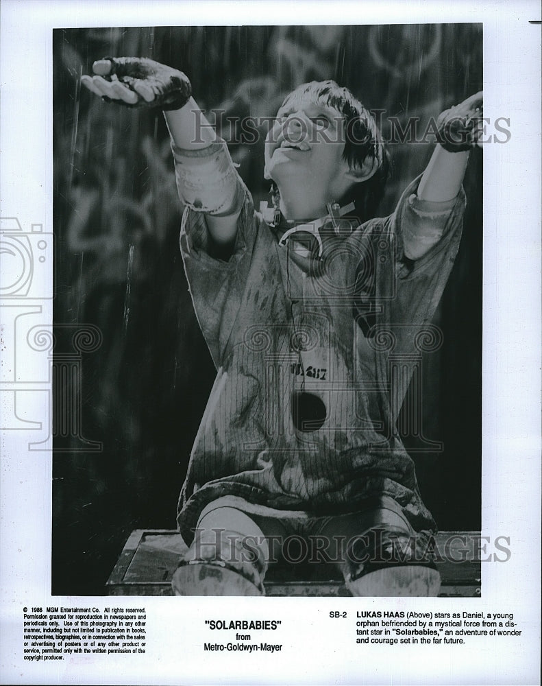 1986 Press Photo &quot;Solarbabies&quot; starring Lukas Haas- Historic Images