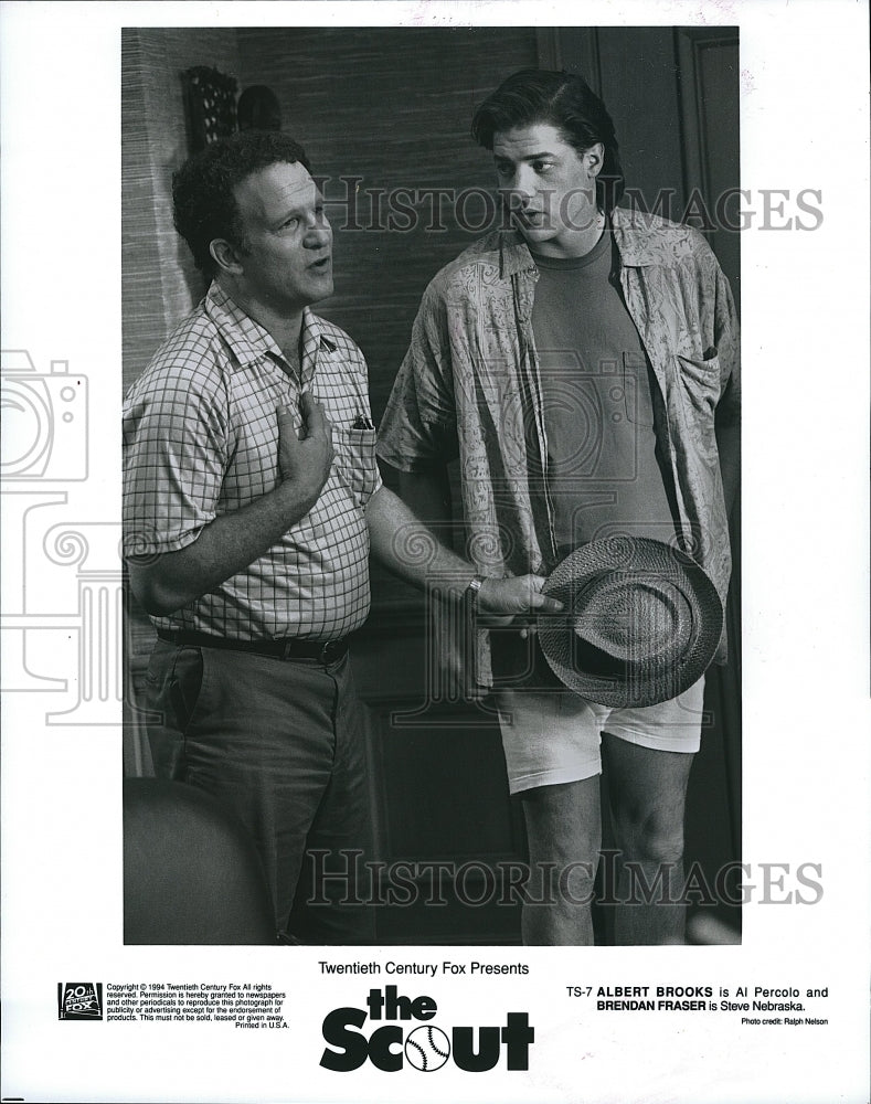 1994 Press Photo &quot;The Scout&quot; Albert Brooks &amp; Brendan Fraser- Historic Images