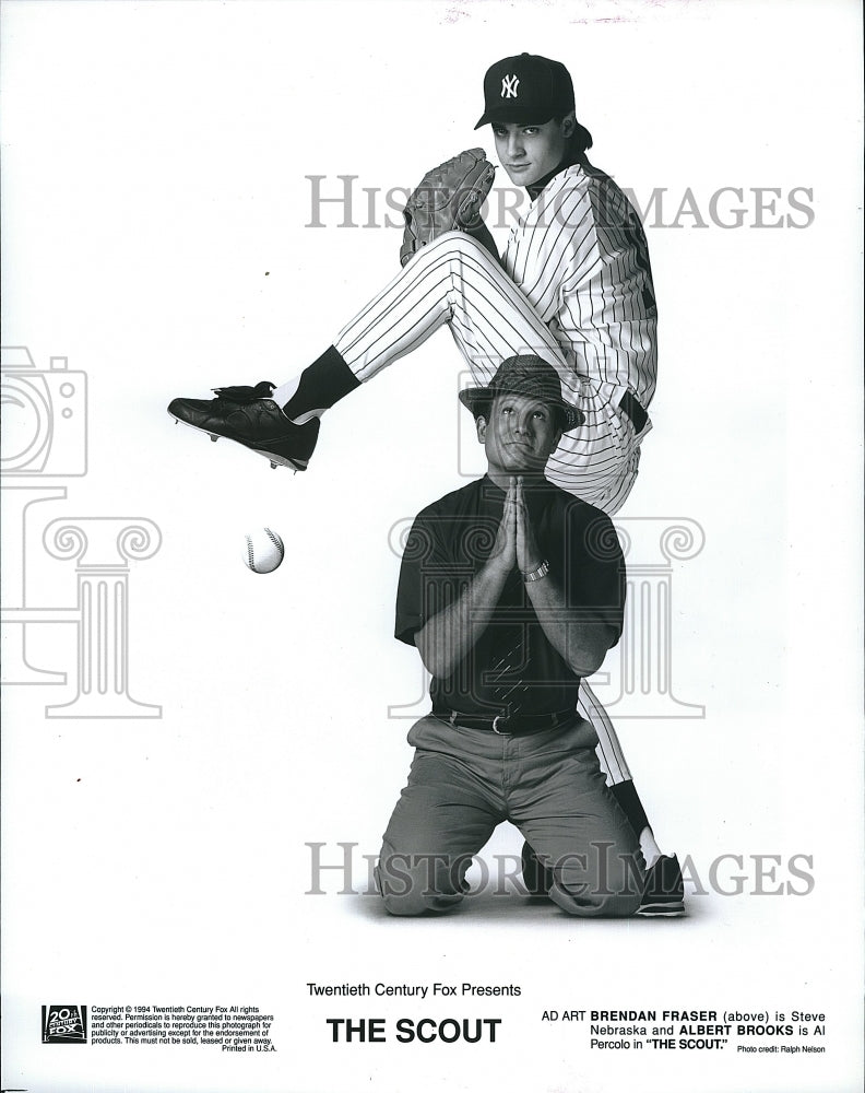 1994 Press Photo  &quot;The Scout&quot; Albert Brooks &amp; Brendan Fraser- Historic Images