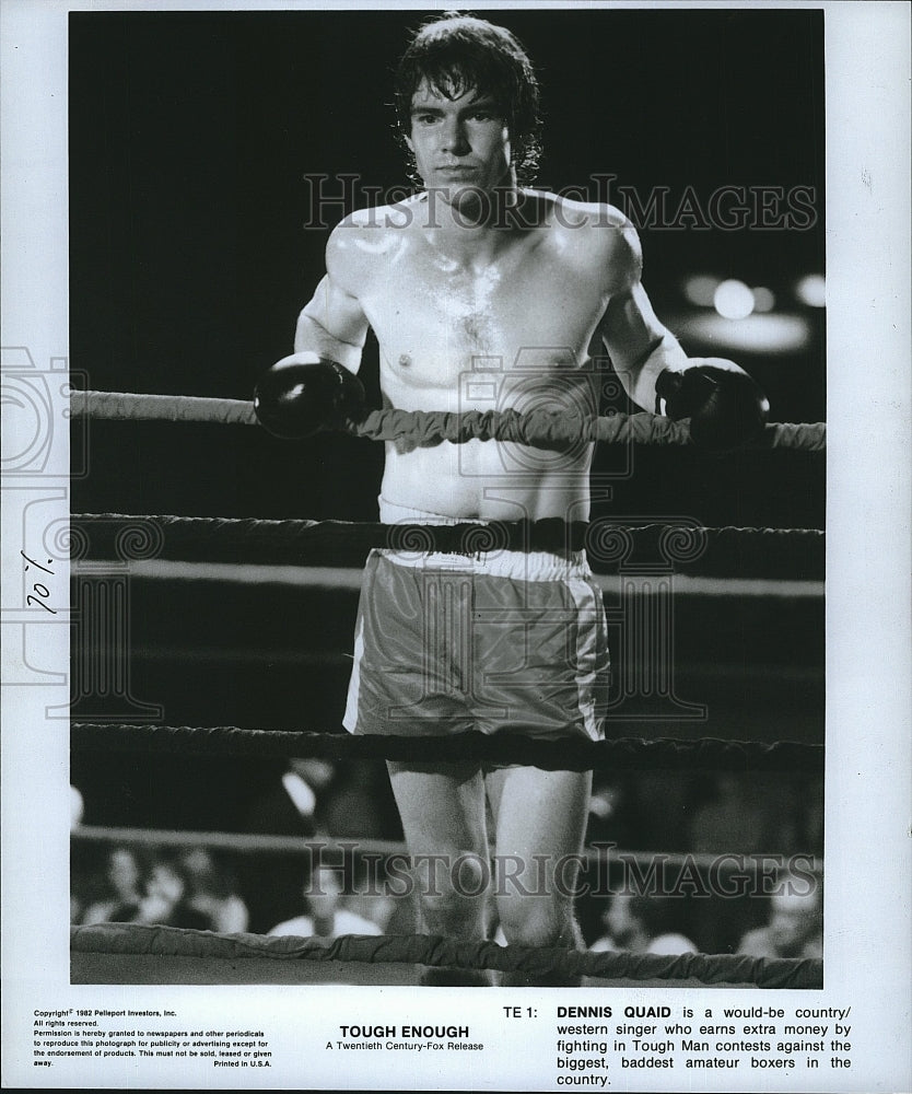 1962 Press Photo Dennis Quaid Tough Enough Movie- Historic Images