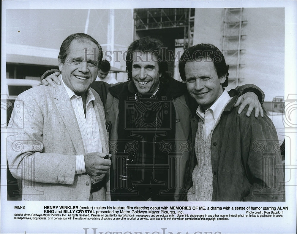 1988 Press Photo Henry Winkler Actor Movie Memories of me Alan King Billy- Historic Images