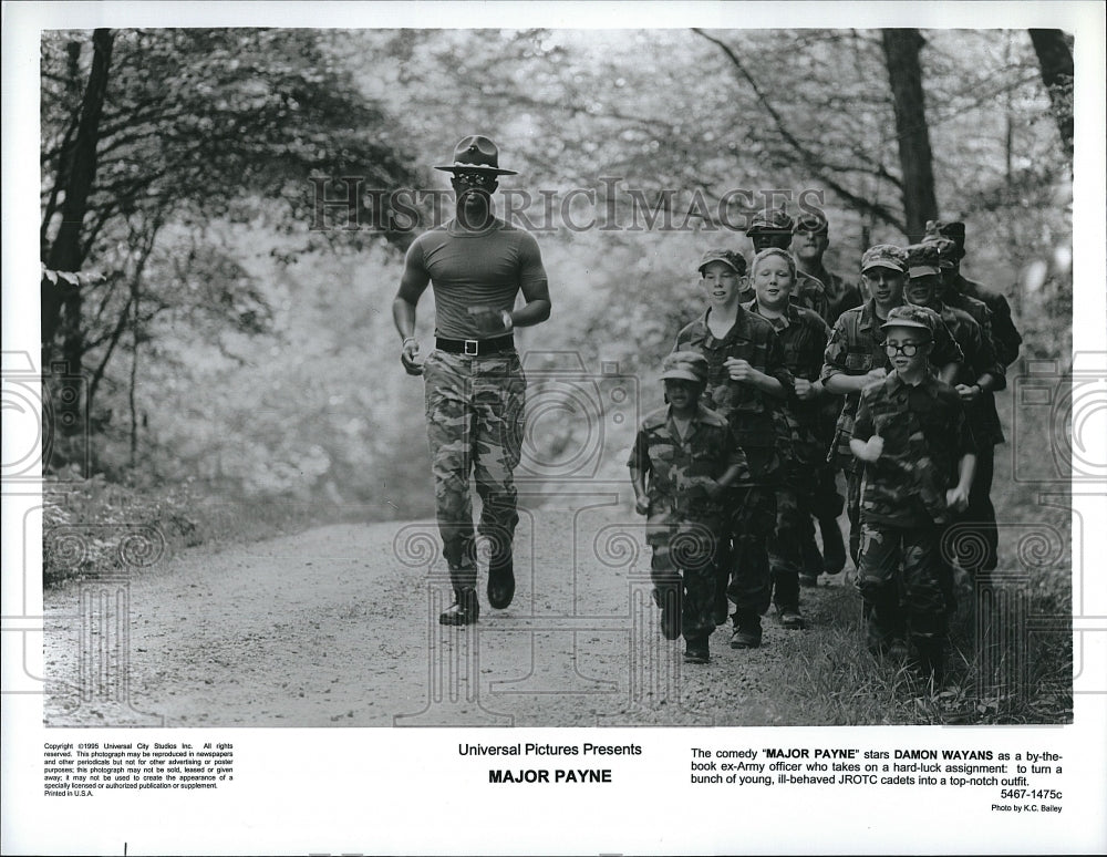 1996 Press Photo Movie Major Payne Actor Damon Wayans - Historic Images