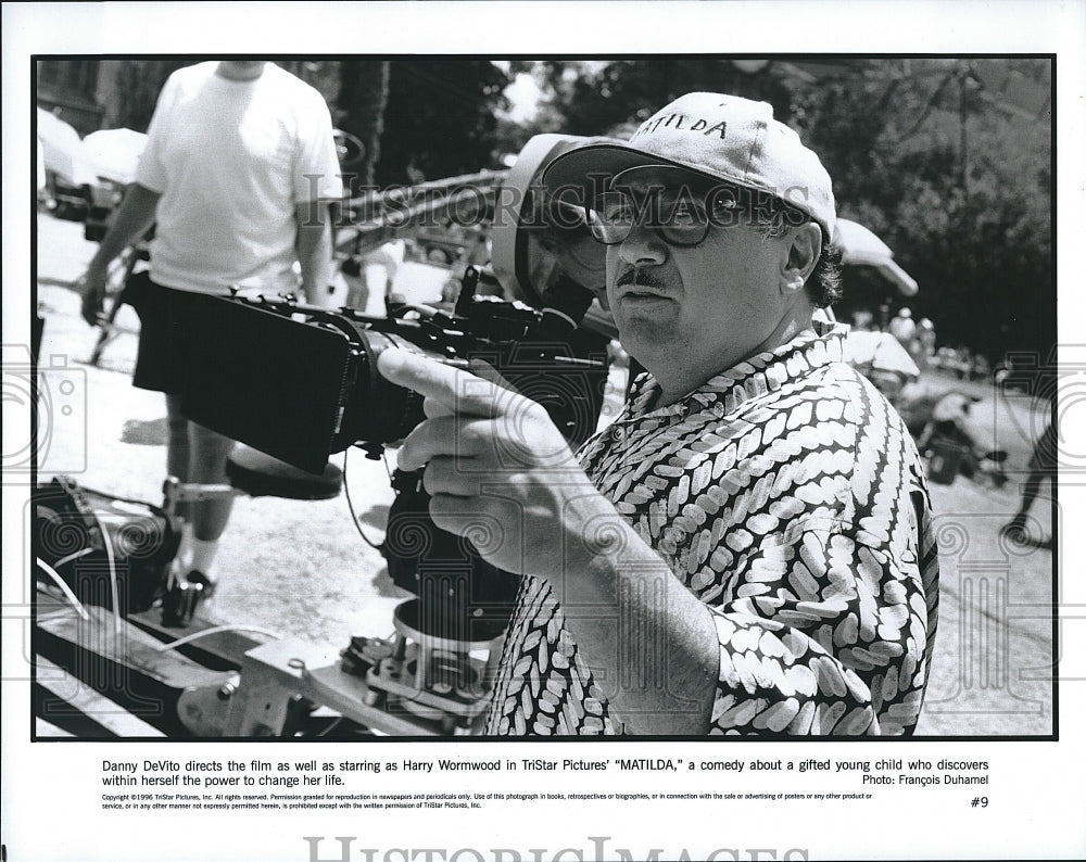 1996 Press Photo Danny Devitor Director actor movie Matilda - Historic Images