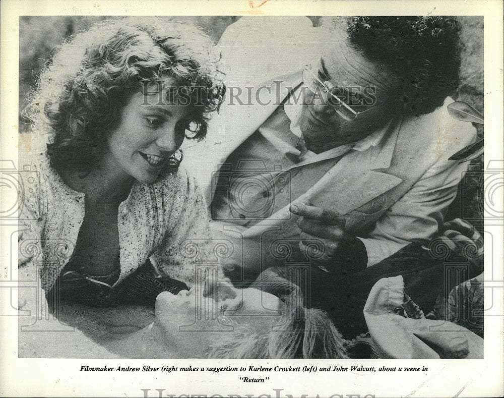 Press Photo Filmmaker Andrew Silver, Karlene Crockett, John Walcutt, &quot;Return&quot;- Historic Images