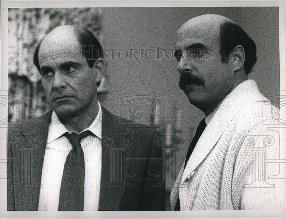 1988 Press Photo Television Show L.A. Law Alan Rachins Jeffrey Tambor- Historic Images