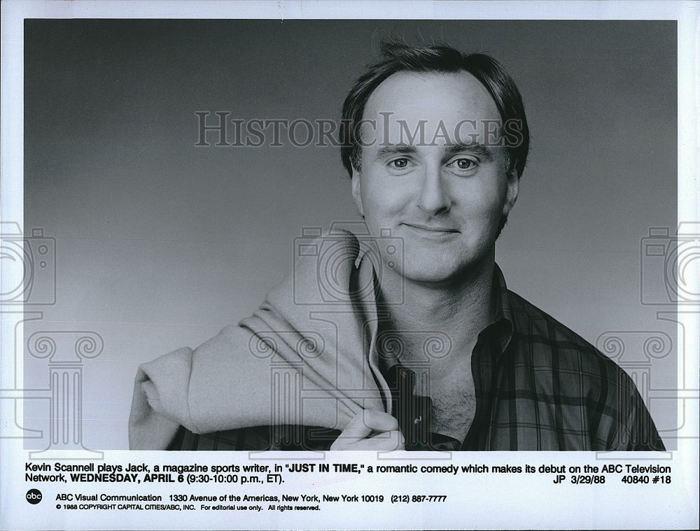 1988 Press Photo &quot;Just In Time&quot; starring Keith Scannell- Historic Images